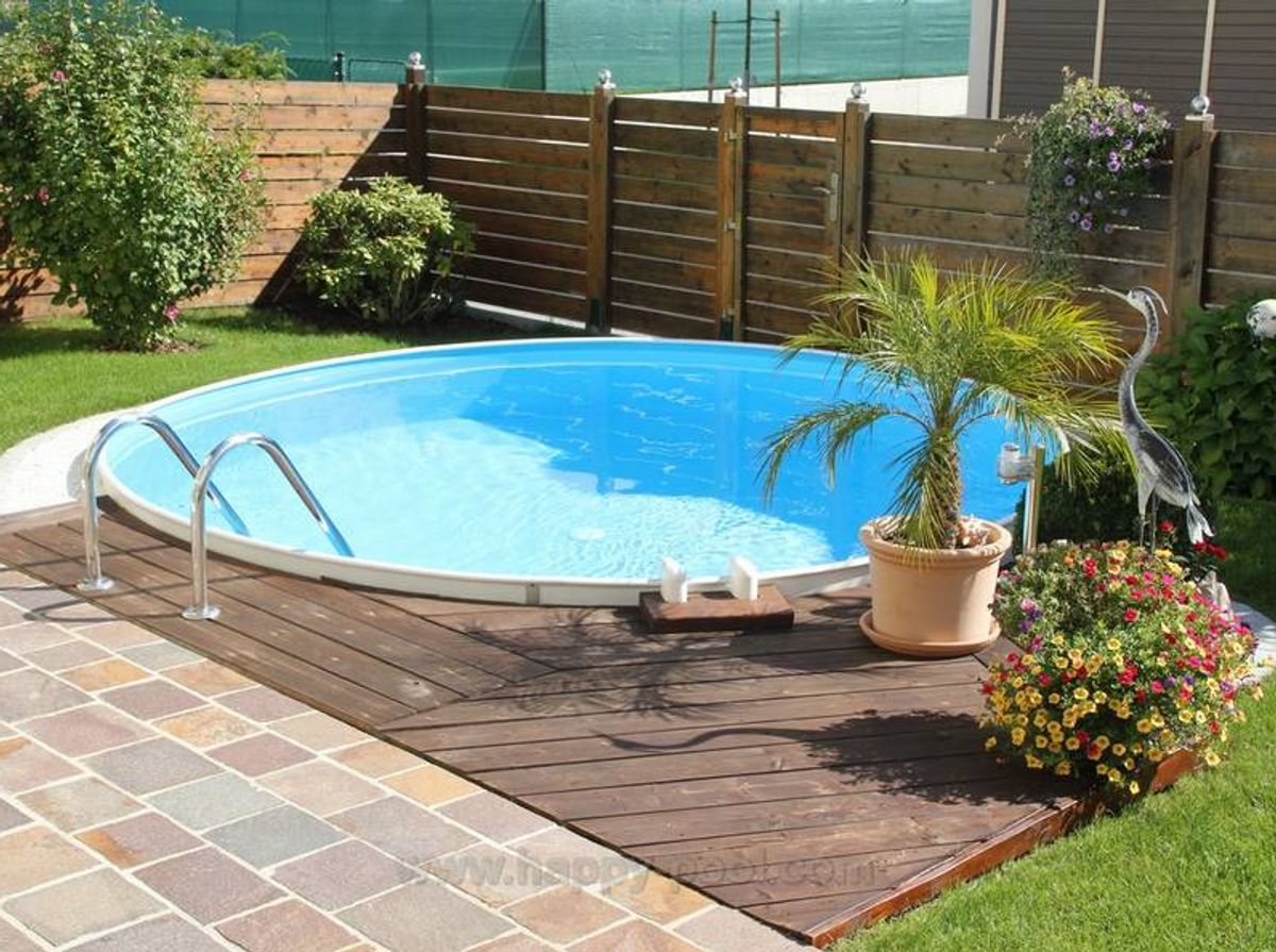 Happy Pool metalen zwembad Ø4,50 x 150cm