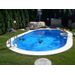 Happy Pool ovaal metalen zwembad 488 x 300 cm (hoogte 120cm)