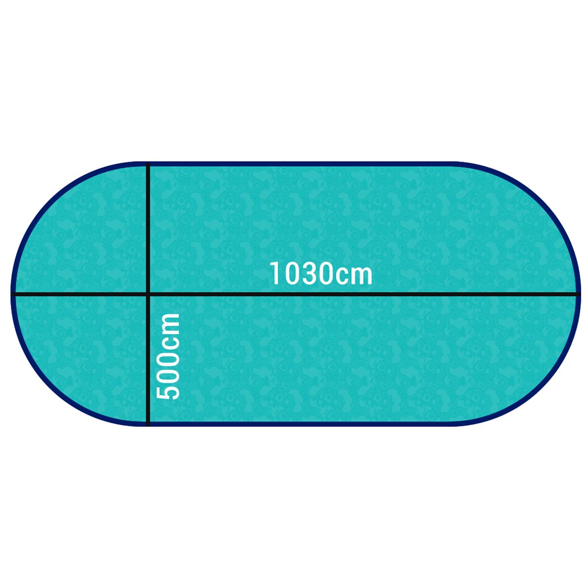 Happy Pool ovaal metalen zwembad 1030 x 500 cm (hoogte 120cm)