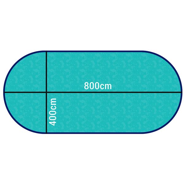 Happy Pool ovaal metalen zwembad 800 x 400 cm (hoogte 135cm)