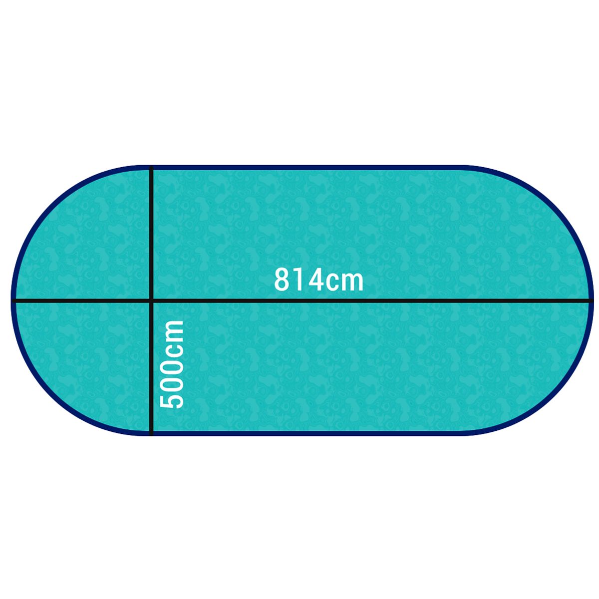 Happy Pool ovaal metalen zwembad 814 x 500 cm (hoogte 150cm)