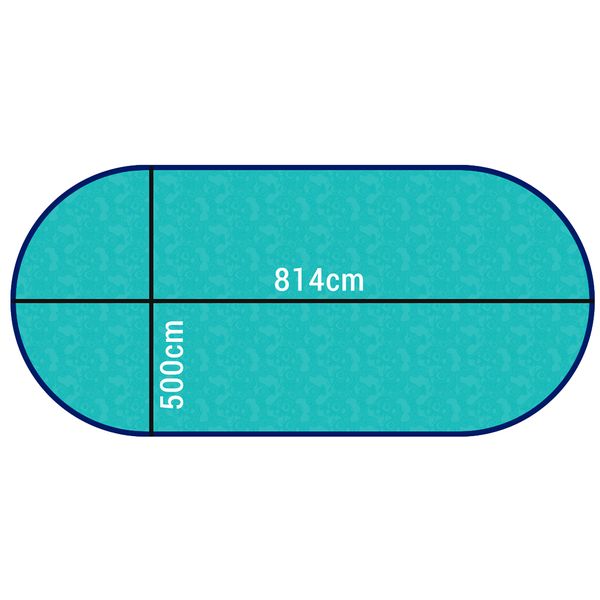 Happy Pool ovaal metalen zwembad 814 x 500 cm (hoogte 150cm)