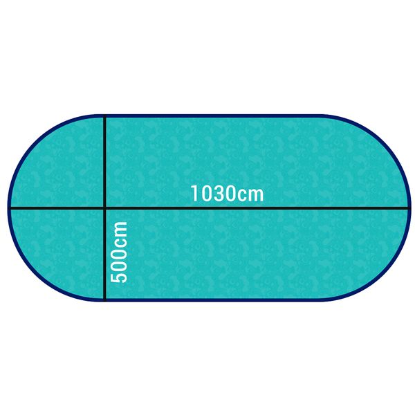 Happy Pool ovaal metalen zwembad 1030 x 500 cm (hoogte 150cm)