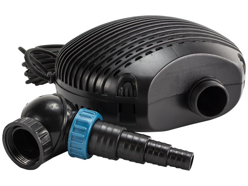 Aquaforte EC-6500 vijverpomp aansluiting.