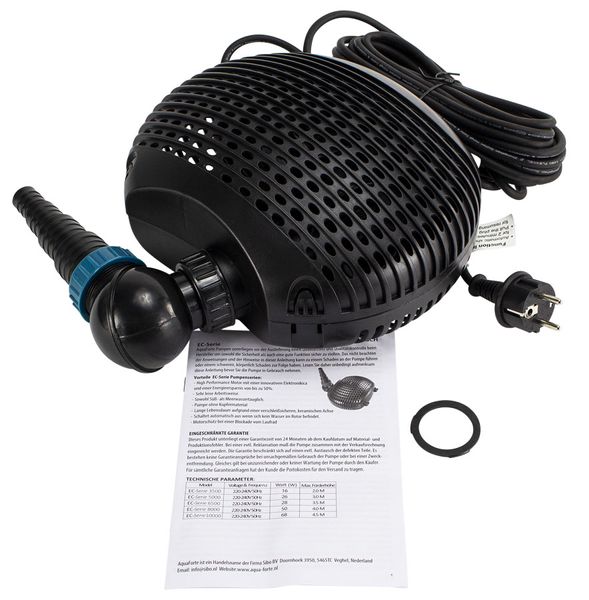 Aquaforte EC-8000 vijverpomp onderdelen.