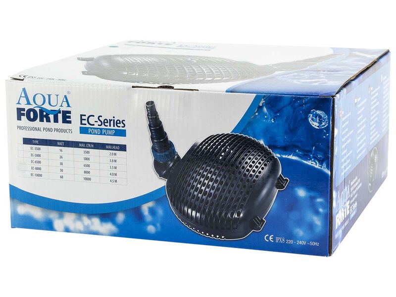 Aquaforte EC-8000 vijverpomp doos.