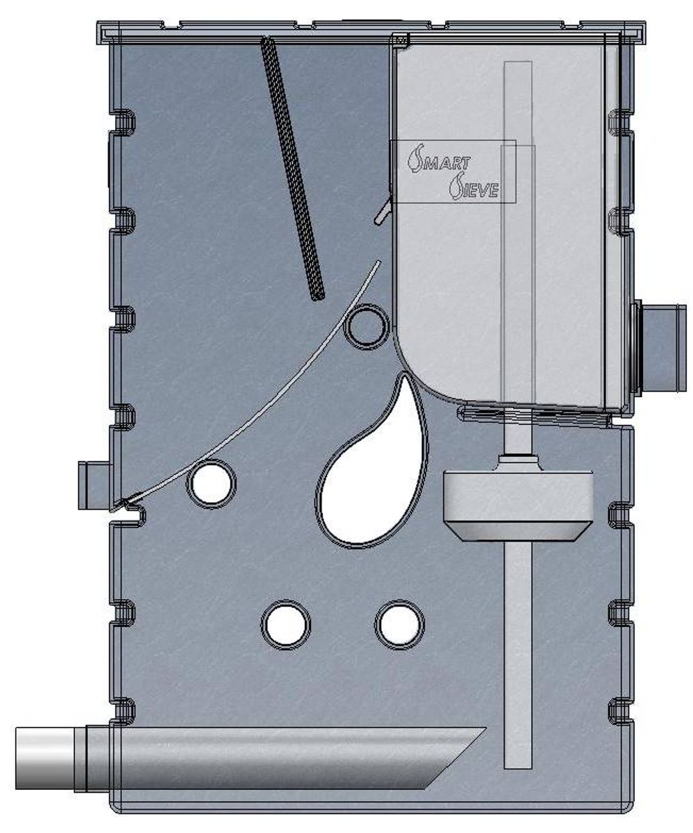 Aquaforte smartsieve zwaartekracht zeefbochtfilter