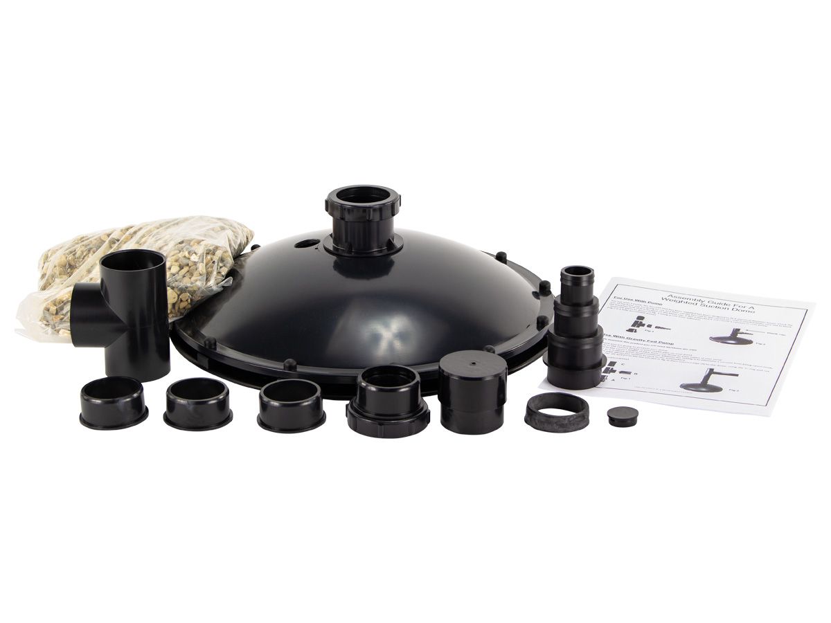 Omgekeerde bodemdrain onderdelen.