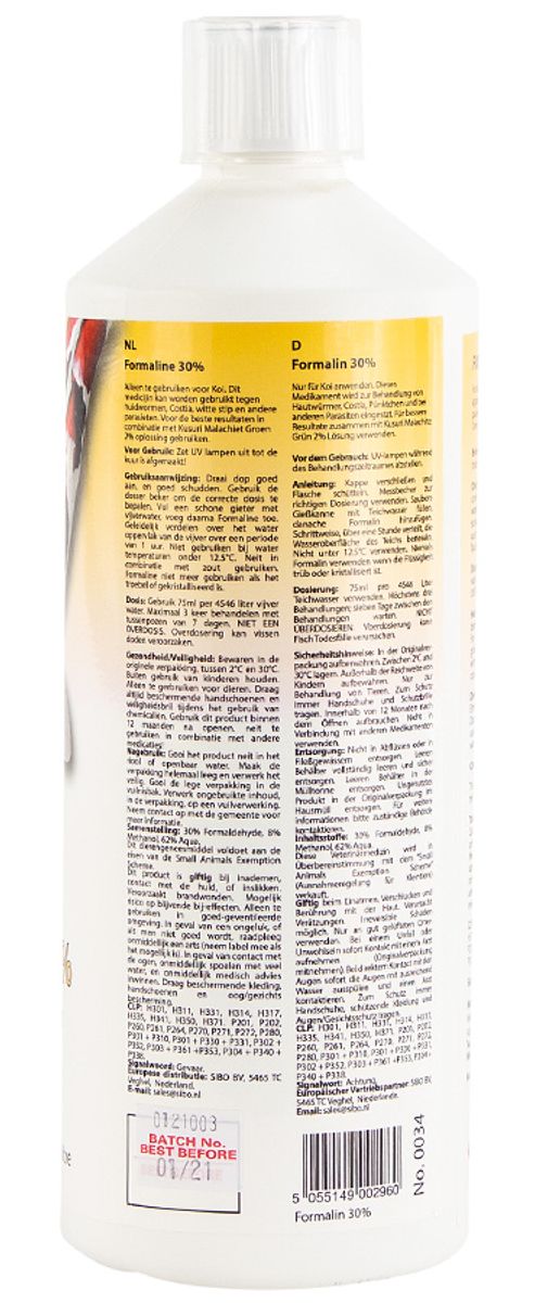Kusuri Formaline oplossing (30%) anti bacterieel 1L