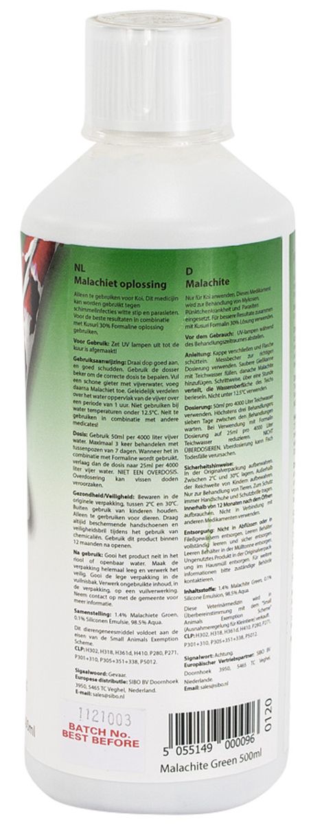 Kusuri Malachiet groen oplossing 2% anti bacterieel 1L