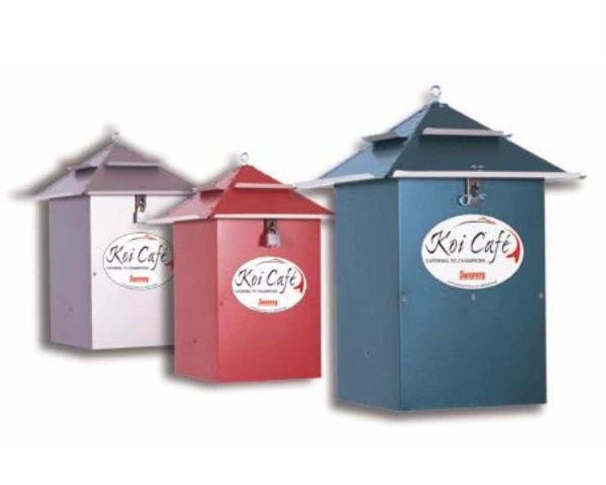 Koi Cafe voerautomaat rood