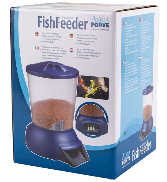 Aquaforte automatic fishfeeder verpakking.