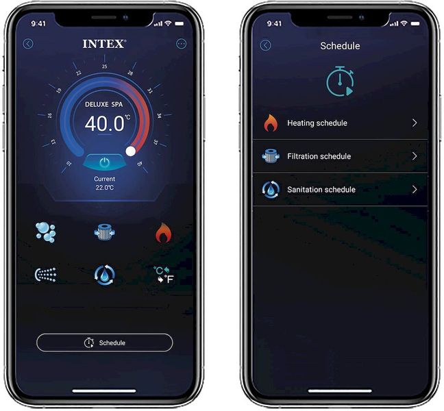 Intex Pure Spa Jet & Bubble Deluxe opblaasbare jacuzzi 6 persoons - Wifi module