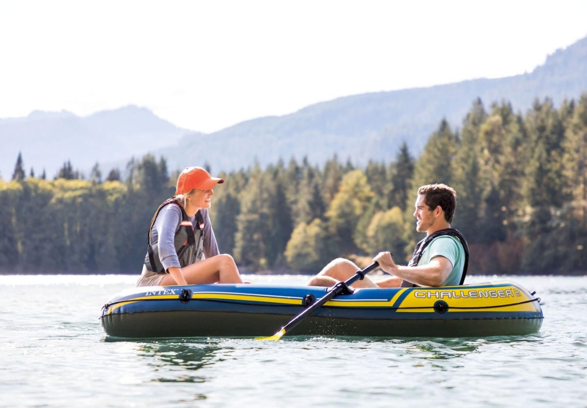 Intex challenger 2 opblaasboot