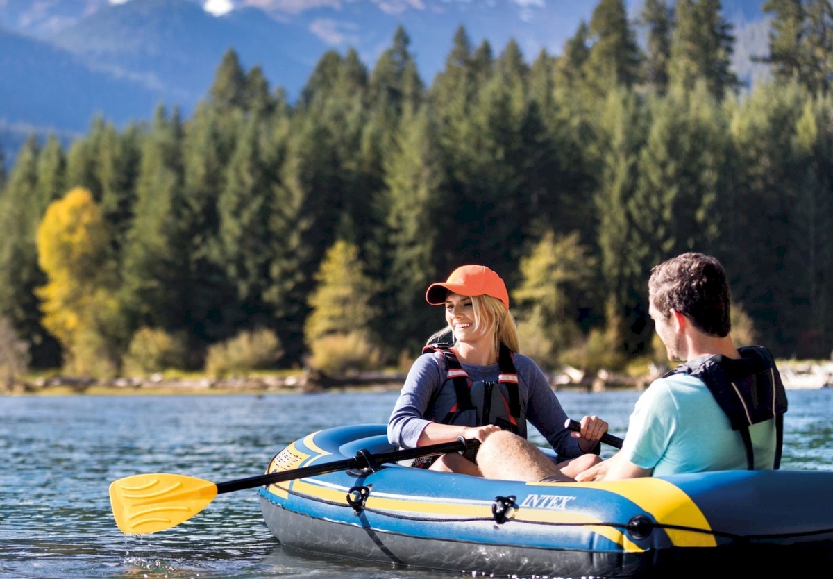 Intex challenger 2 opblaasboot