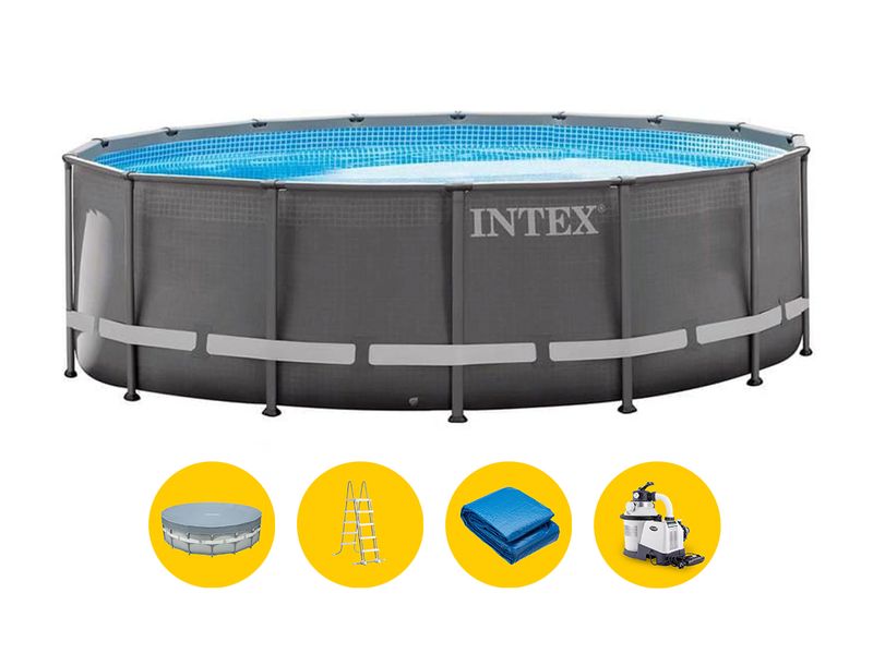 Intex Ultra Pool - 488 x 122 cm met zandfilterpomp en accessoires