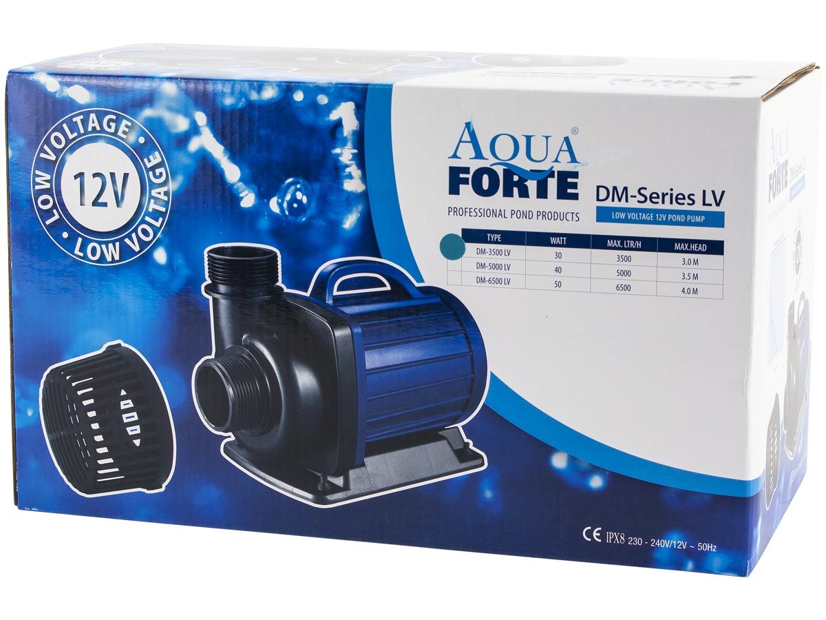 Aquaforte DM-12000 LV (12 volt) vijverpomp doos.