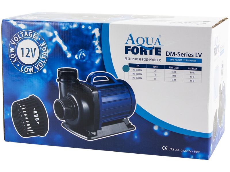 Aquaforte DM-12000 LV (12 volt) vijverpomp doos.