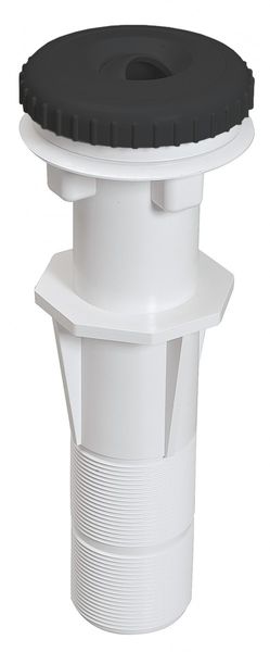 Aquareva Inspuiter + muurdoorvoer - Zwart