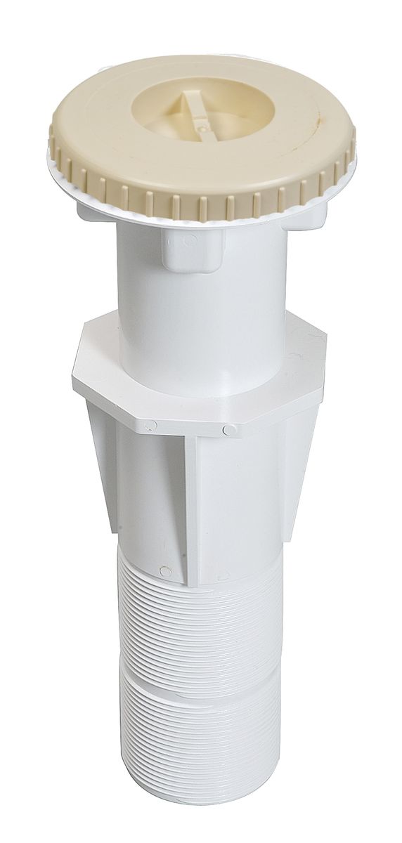 Aquareva Stofzuigeraansluiting + muurdoorvoer - Zand/Beige