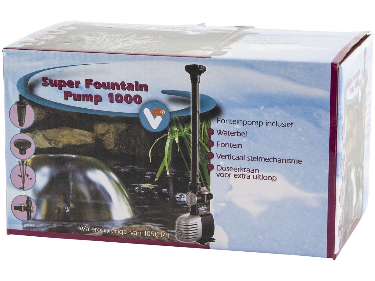 Velda Fonteinpomp 1000 liter doos.