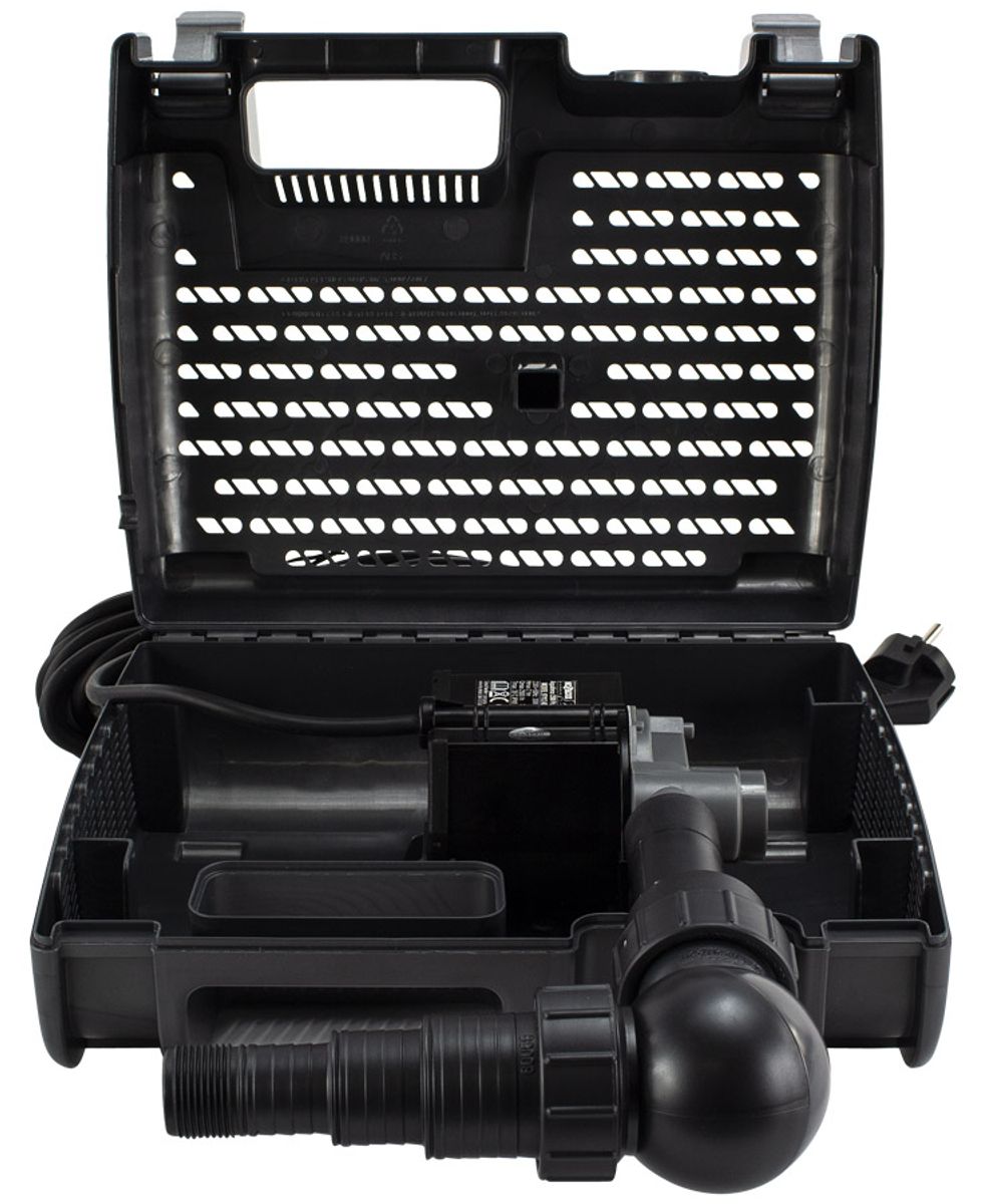 Hozelock Aquaforce 1000 vijverpomp binnenkant.