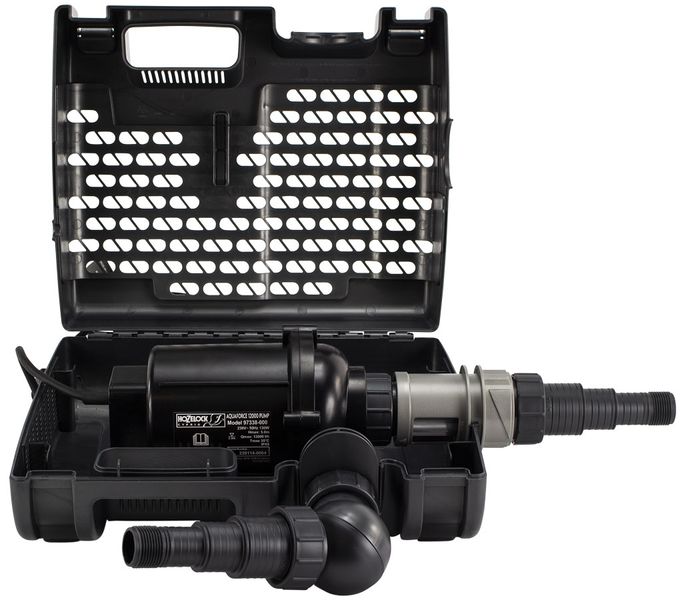 Hozelock Aquaforce 6000 vijverpomp binnenkant.