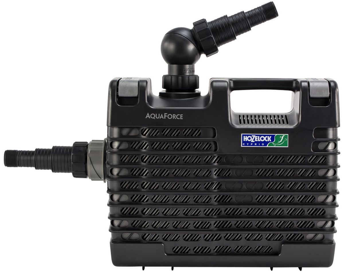 Hozelock Aquaforce 12000 vijverpomp vooraanzicht.