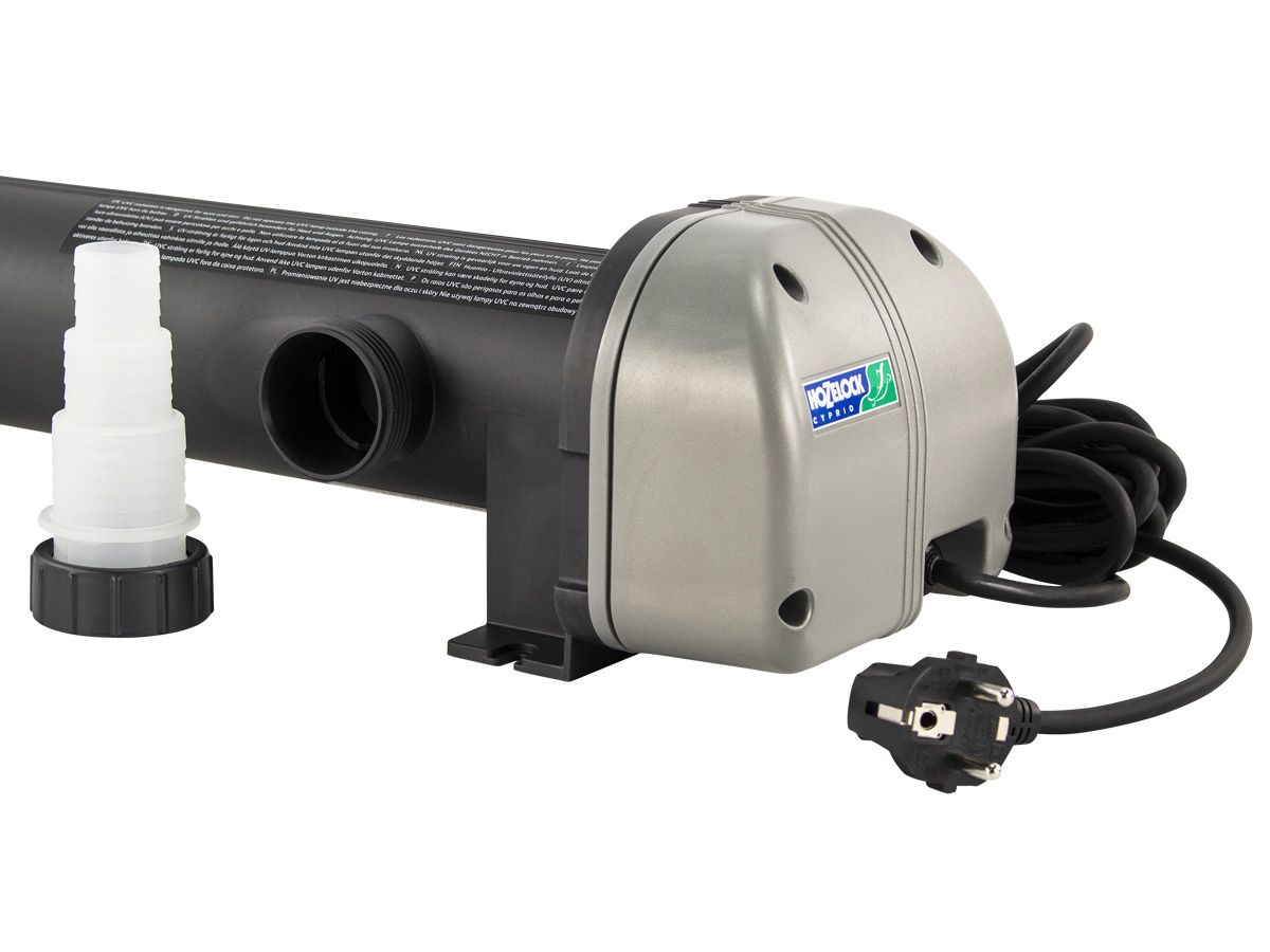 Hozelock Vorton 55 watt UVC aansluiting.