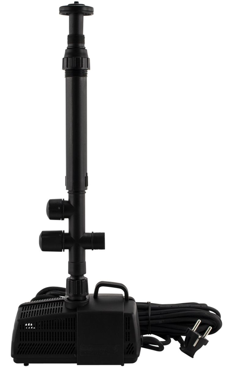 Hozelock Cascade 4000 fonteinpomp zijaanzicht.