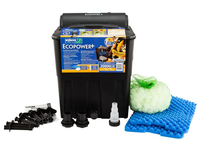 Hozelock Ecopower+ 20000 doorstroomfilter onderdelen.
