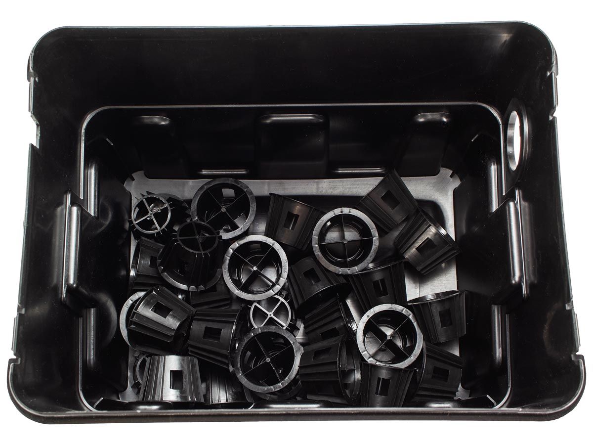 Hozelock Ecocel 5000 doorstroomfilter binnenzijde.