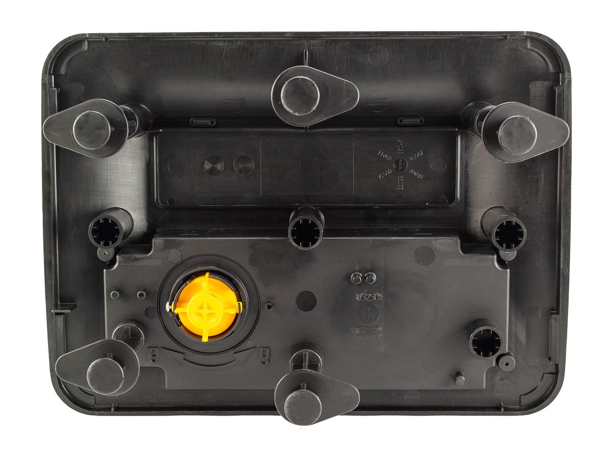 Hozelock Ecocel 5000 doorstroomfilter onderkant deksel.