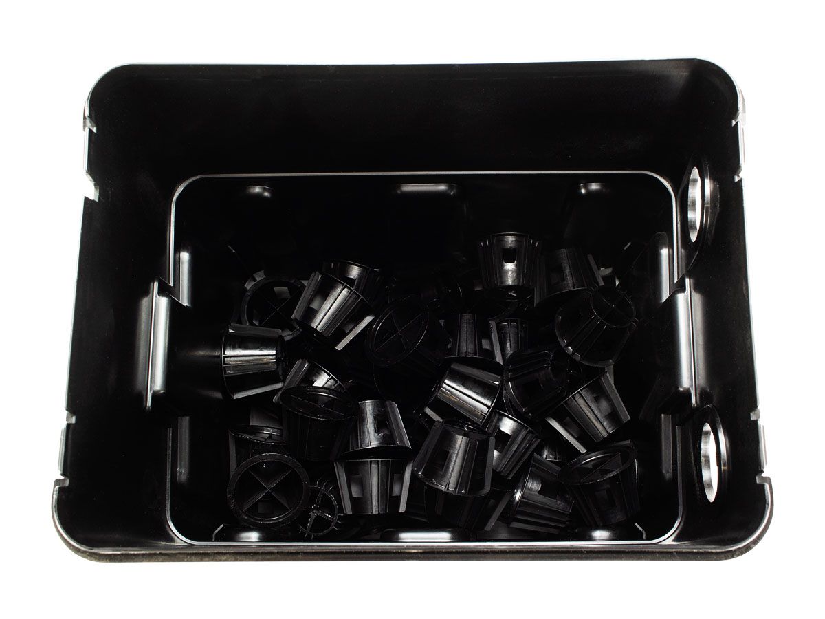 Hozelock Ecocel 20000 doorstroomfilter binnenzijde.