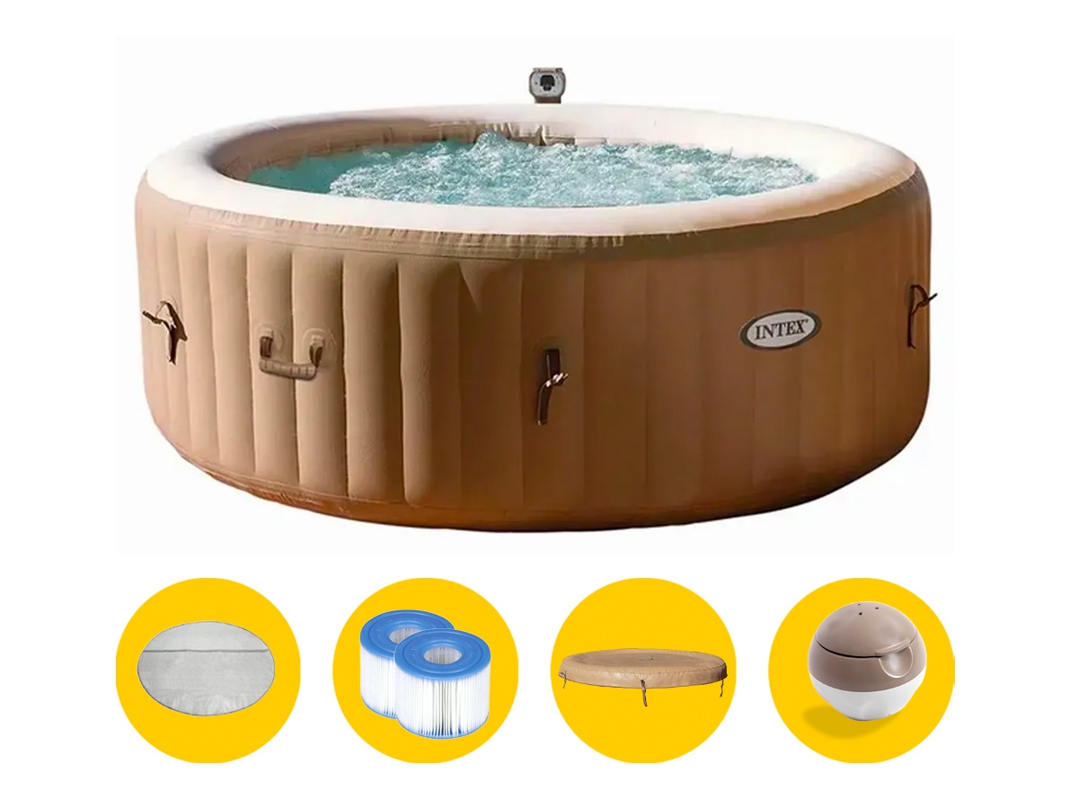 gloeilamp Automatisering Ja Intex Pure Spa Bubble Therapy opblaasbare spa - 6 persoons