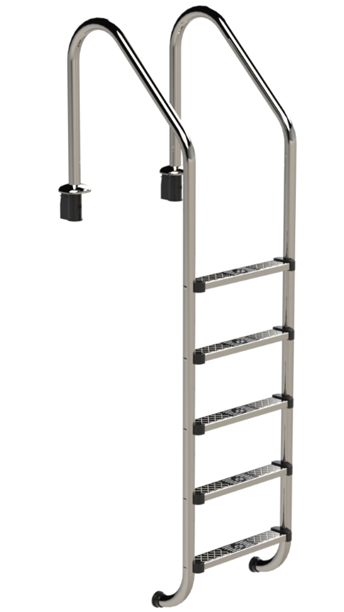 IDEAL Standaard RVS zwembadtrap 5 treden - AISI 316