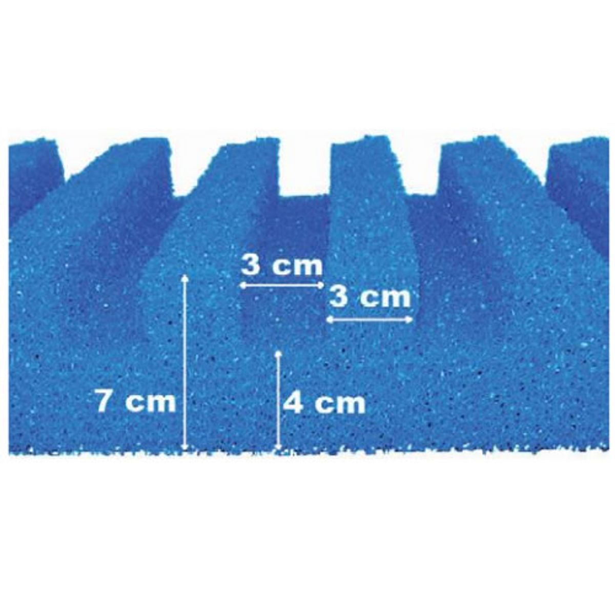 T-Profiel Filterschuim - 50 x 50 cm
