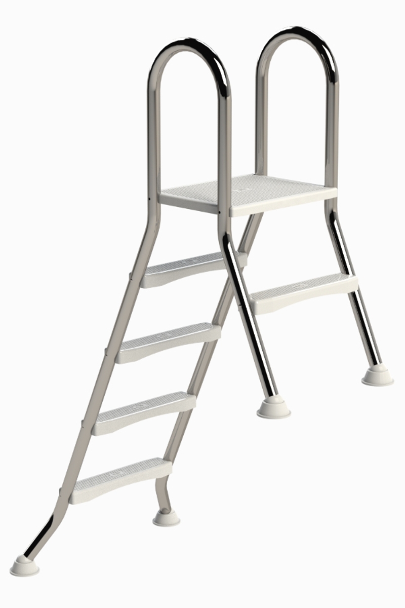 IDEAL A-frame RVS zwembadtrap 1 + 4 treden - AISI 304