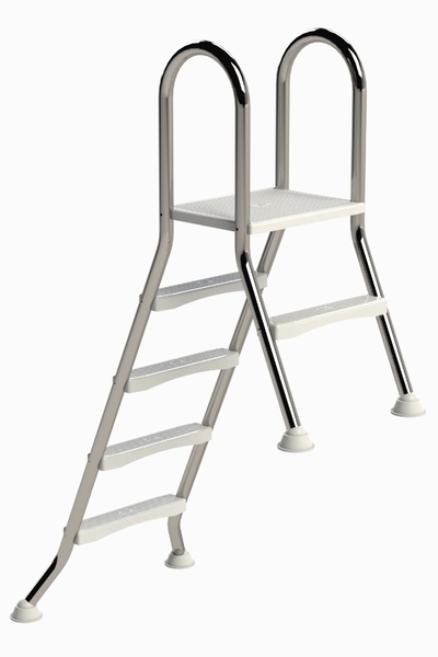IDEAL A-frame RVS zwembadtrap 1 + 4 treden - AISI 304