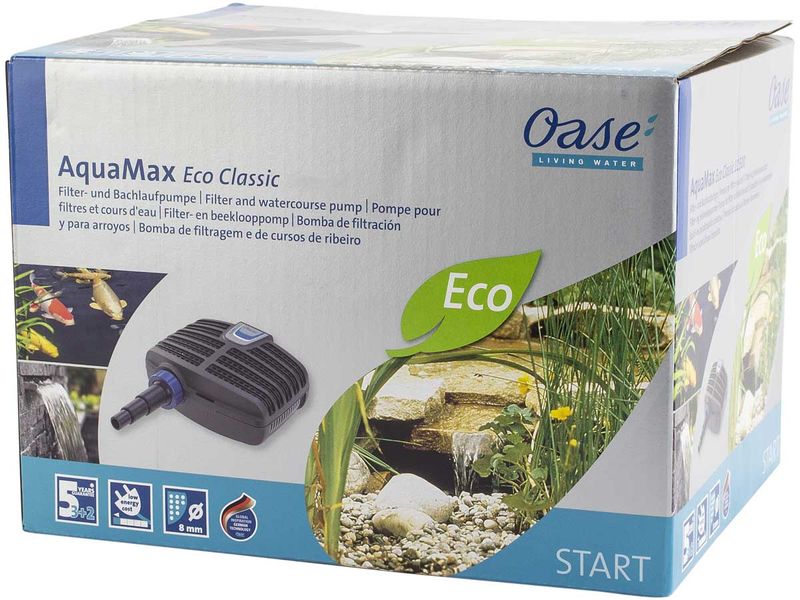 Oase Aquamax Eco Classic 2500 vijverpomp doos.