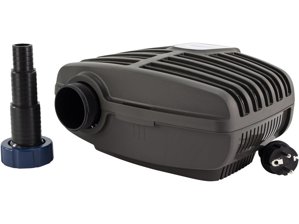 Oase Aquamax Eco Classic 3500 vijverpomp detail aansluiting.