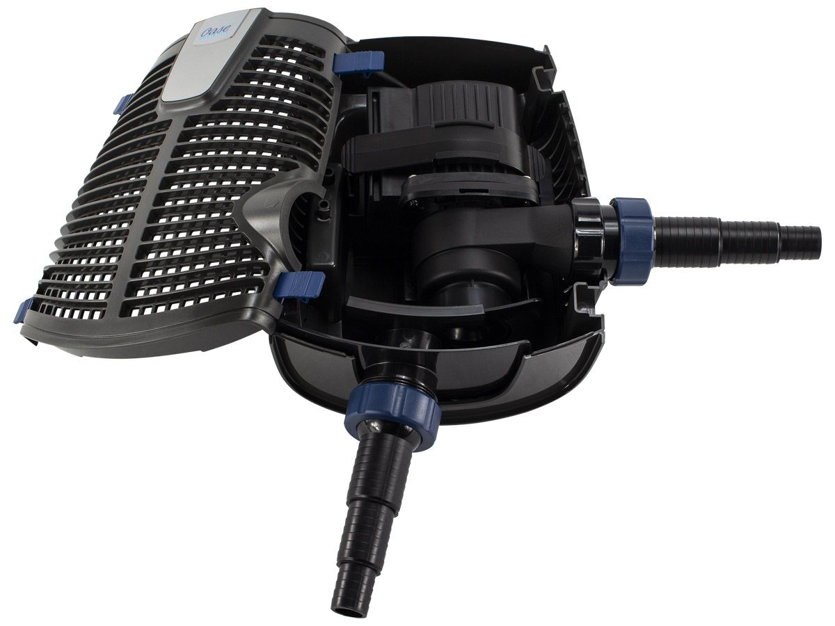 Oase Aquamax Eco Premium 10000 vijverpomp binnenkant.