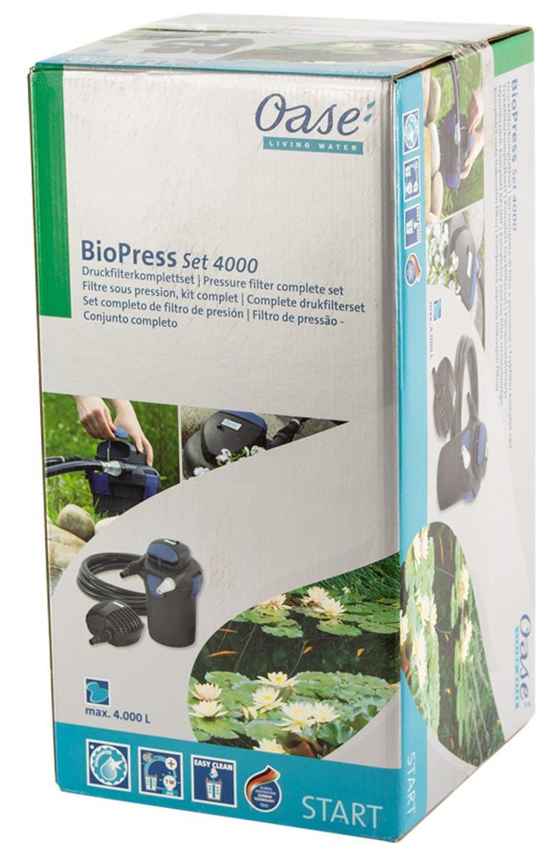 Oase Biopress 4000 drukfilterset verpakking.