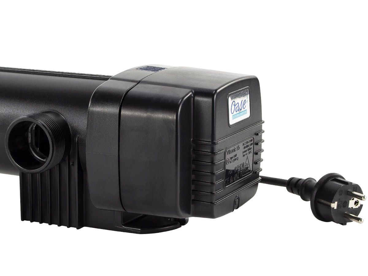Oase Vitronic 55 watt UVC aansluiting.