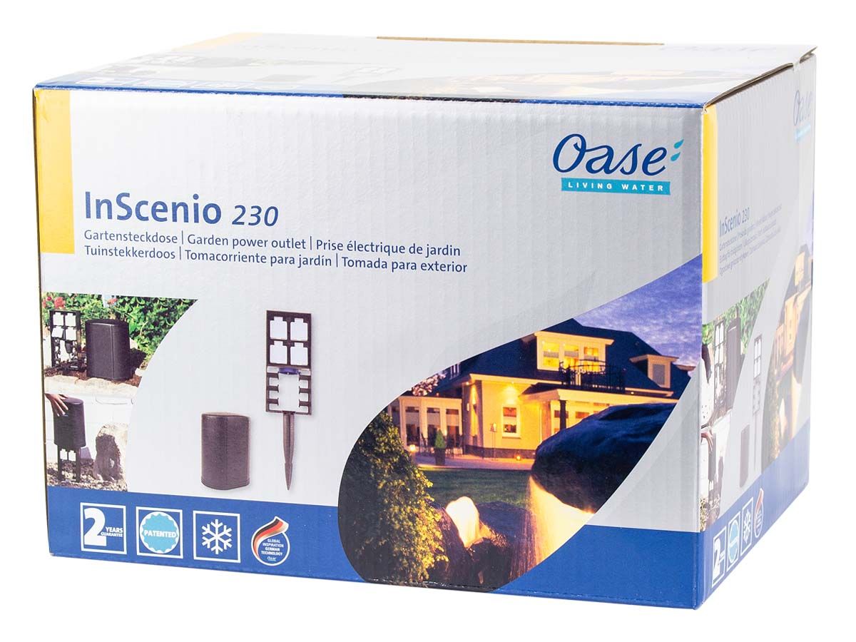 Oase InScenio 230 stekkerdoos verpakking.