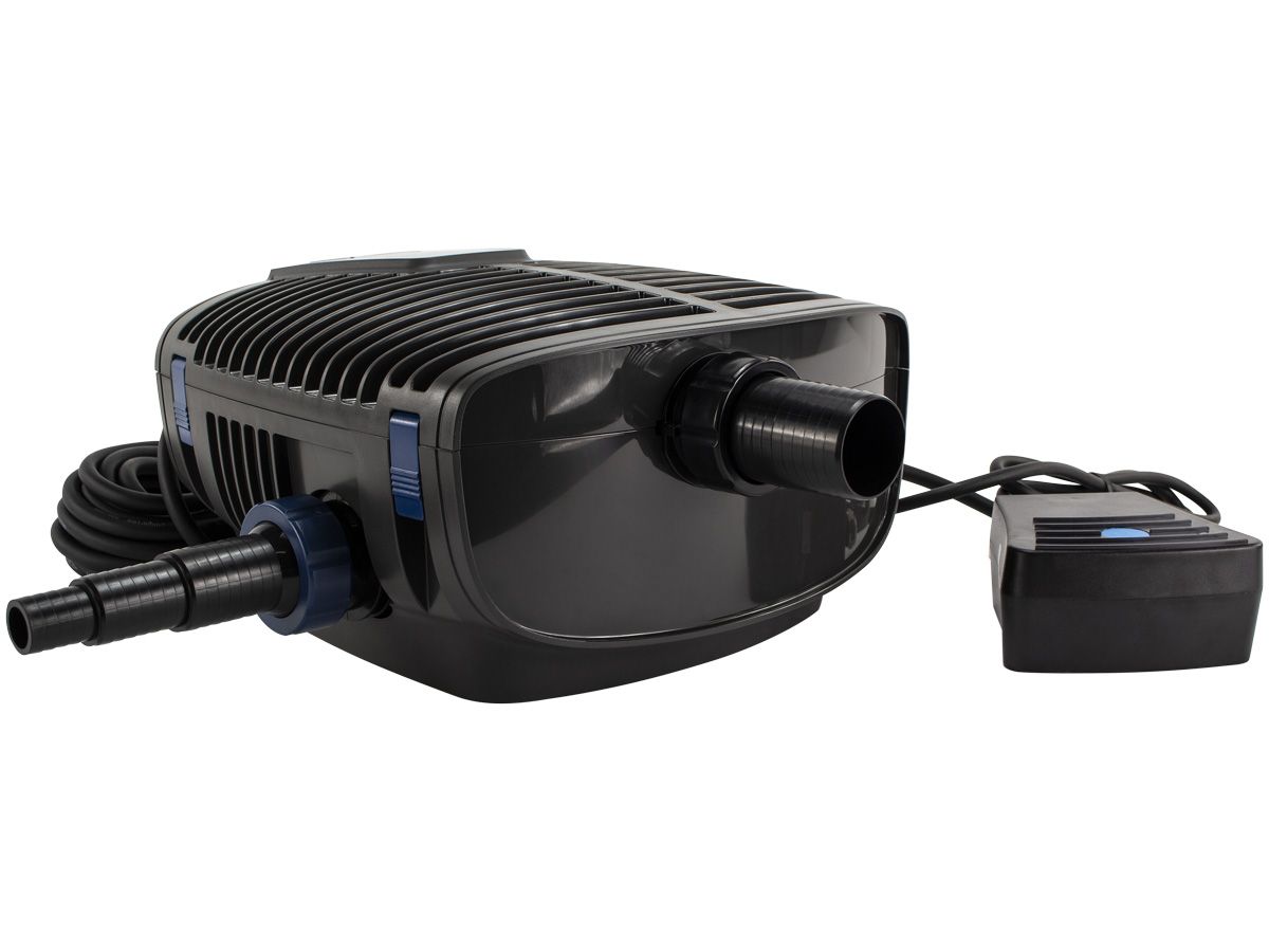 Oase AquaMax Eco Twin 20000 vijverpomp aansluiting.