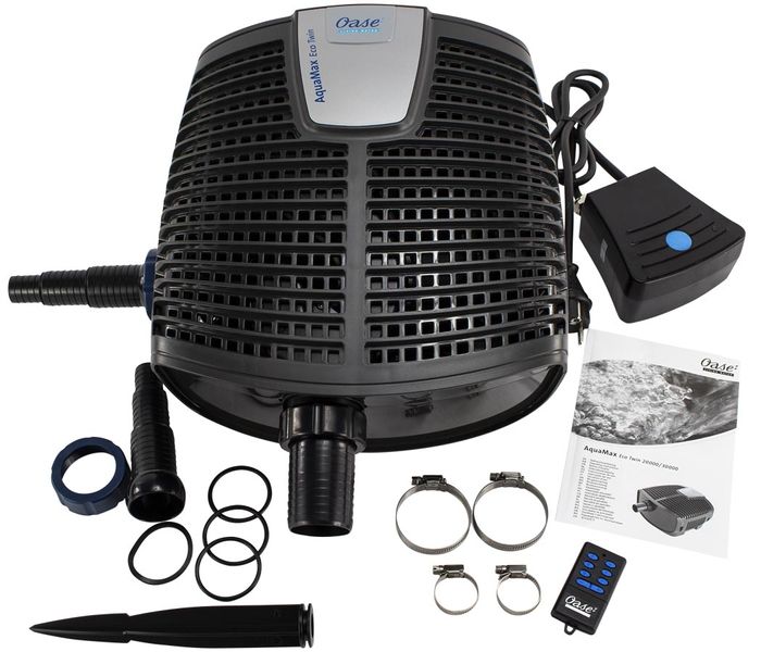 Oase AquaMax Eco Twin 20000 vijverpomp onderdelen.