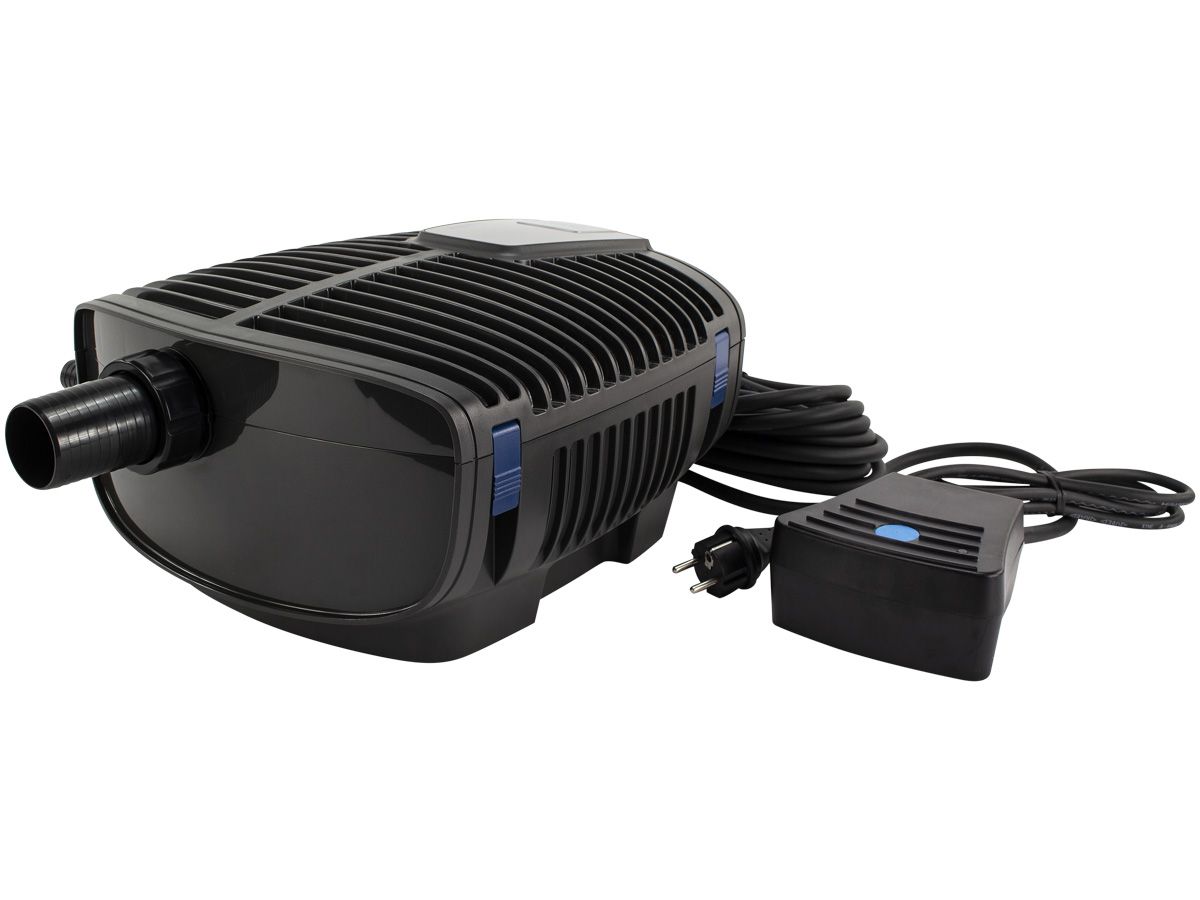Oase AquaMax Eco Twin 30000 vijverpomp zijaanzicht.