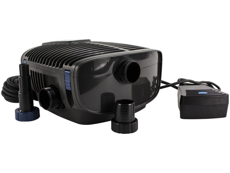 Oase AquaMax Eco Twin 30000 vijverpomp detail aansluiting.