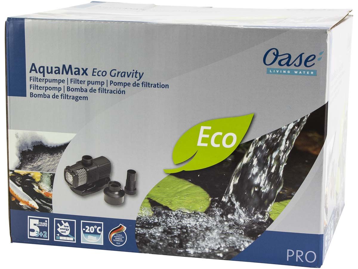 Oase AquaMax Eco Gravity 20000 vijverpomp doos.